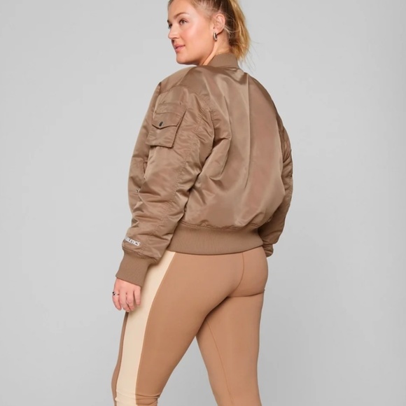Fabletics Women's Iconic Bomber Jacket Coat - Picture 5 of 11